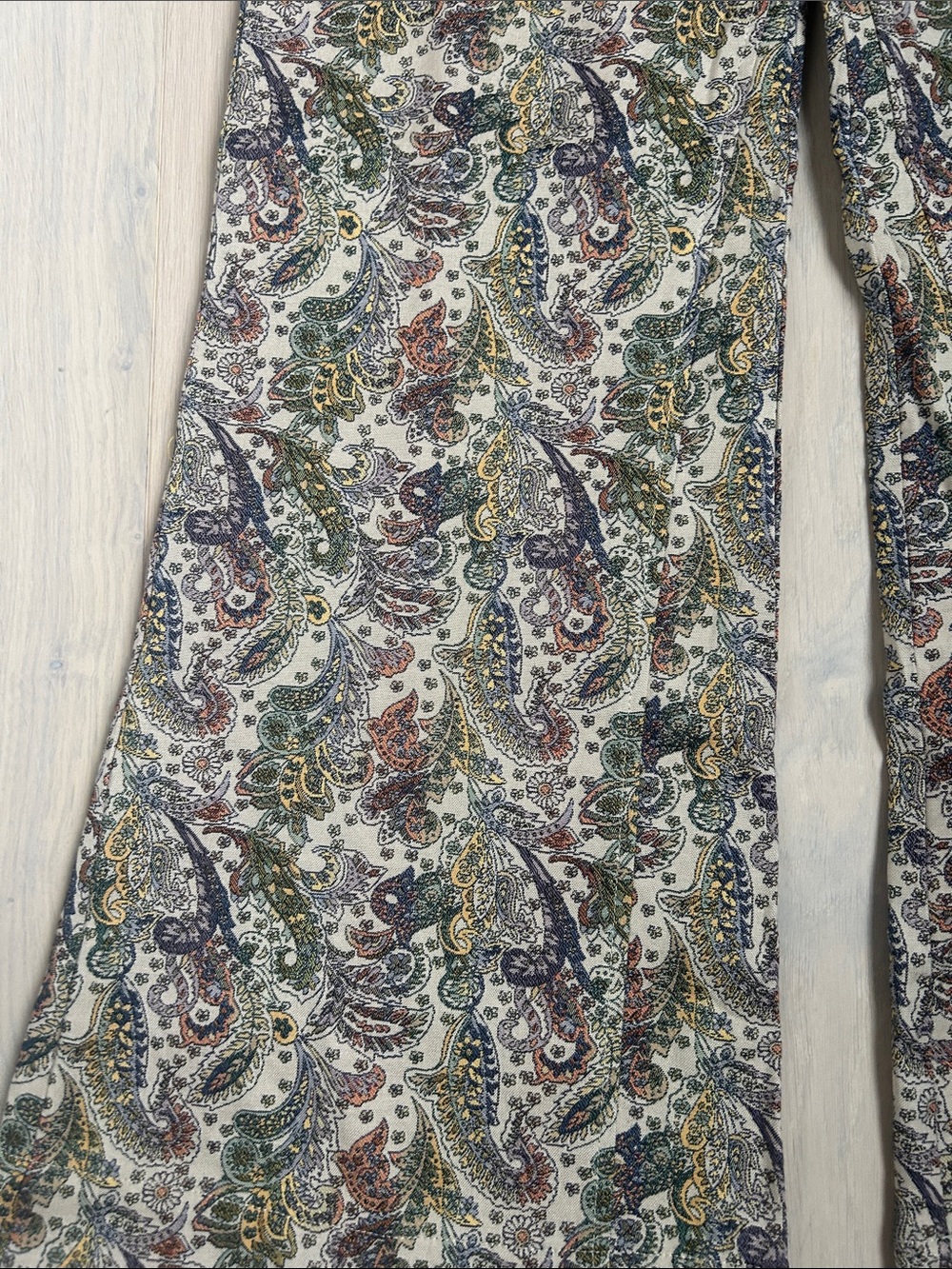 Free People Paisley Boot-Cut Pants - Multicolor - Picture 3 of 5